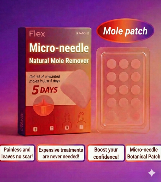 Flex Microneedle Mole Removal Patch – Removes in 5 Days Without Scarring