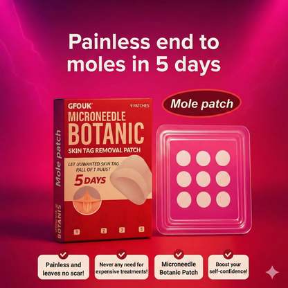 Flex Microneedle Mole Removal Patch – Removes in 5 Days Without Scarring
